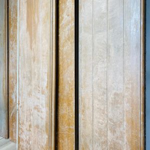 Lote x5 paneles de chapa doble simil madera, para porton