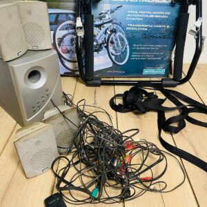 Equipo de música con 5 parlantes y control PANAVOX + soporte para bici WINNER