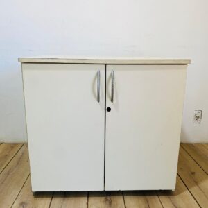 Mueble rodante blanco, 2 puertas