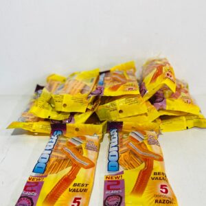 Caja x20 pack de 5 maquinitas de afeitar (amarillas)