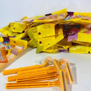 Caja x20 pack de 5 maquinitas de afeitar (amarillas)