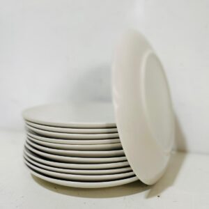 Lote x12 platos blancos