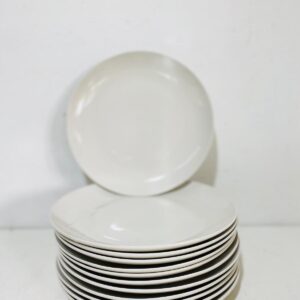 Lote x12 platos blancos