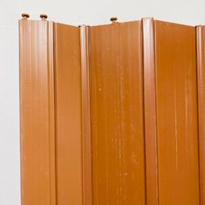 Puerta plegable pvc color marrón