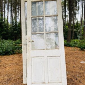 Lote x2 hojas de puerta en madera, color blanco