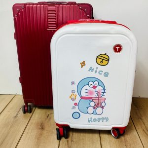 Lote x2 valijas, roja y blanca
