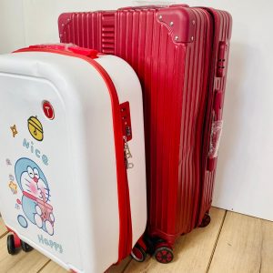 Lote x2 valijas, roja y blanca
