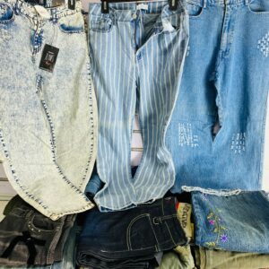 Lote x40 jeans. Talles y modelos variados. Para dama y caballero