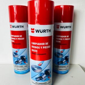 Lote x4 limpiador de freno y piezas básicas marca Wurth
