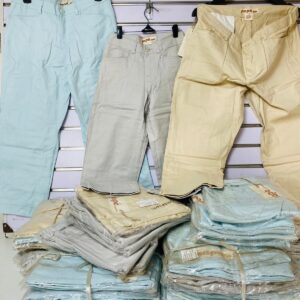 Lote x38 pantalones celeste, beige, gris