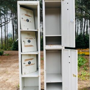 Lote x2 lockers metálicos 2 puertas