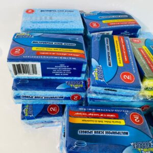 Lote x20 paquetes de 2 esponjas c/u. Color azul