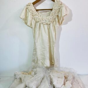 Lote x8 vestidos beige