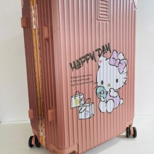 Valija rosada diseño Hello Kitty: 70 x 46 x 26 cm