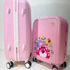 Set x2 valijas rosadas: lisa - osito 69 x 24 x 42 cm y 51 x 35 x 20 cm