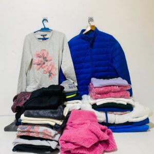 Lote x49 prendas: camperas, buzos, pantalones, remeras y otros