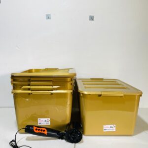 Lote x5 cajas organizadoras + 1 motor de ventilador