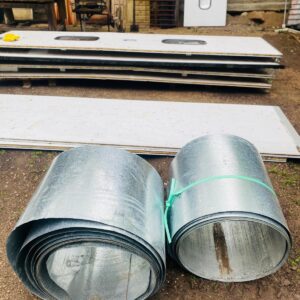 Lote x2 rollos de bobinas galvanizadas entre 30 y 50 m aprox