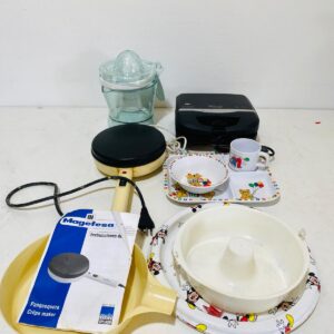 Lote x6 artículos: Panquequera Magefesa, Juguera Philips, Sandwichera Cuori y otros