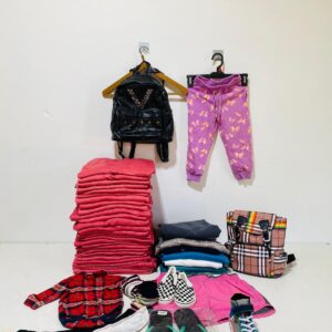 Lote x50 artículos: mochilas, buzos, chancletas, championes y otros