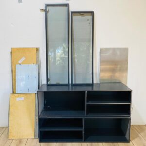 Lote x8 artículos: muebles en MDF, placas revestimiento, tapas de muebles y otros