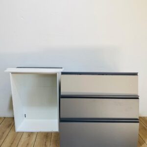 Lote x3 cajones para muebles en MDF + mueble de baño blanco en MDF