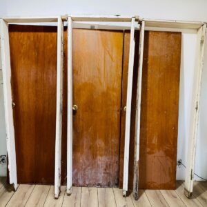 Lote x3 puertas de interior marrón