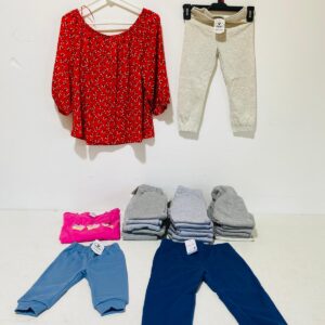 Lote x24 prendas: pantalones infantiles, remera y otros