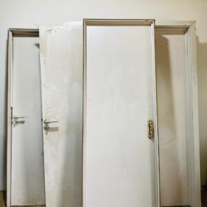 Lote x5 puertas blancas, con detalles