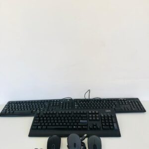 Lote x3 teclados y 3 mousse