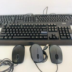 Lote x3 teclados y 3 mousse