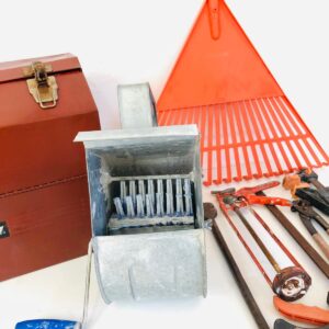 Lote x10 : caja de herramientas y herramientas varias