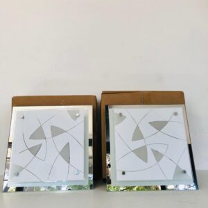 Lote x2 plafones en vidrio