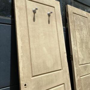 Lote x2 hojas de puerta en madera, beige