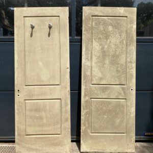 Lote x2 hojas de puerta en madera, beige
