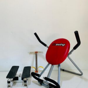Lote x3 aparatos para hacer ejercicios: escaladora, tabla para abdominales y otro