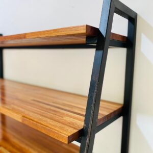 Estantería 4 estantes, en hierro y madera