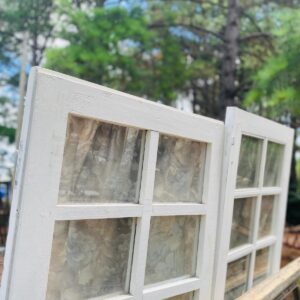 Lote x2 hojas de puerta en madera, color blanco