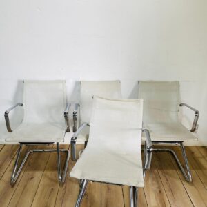 Lote x3 sillas de oficina, color blanco