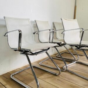 Lote x3 sillas de oficina, color blanco