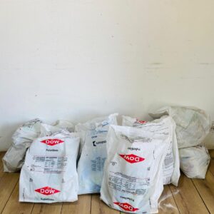 Lote x11 bolsas de binda Keraflex, color blanco