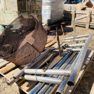 Lote quemador de hierro + 8 caños