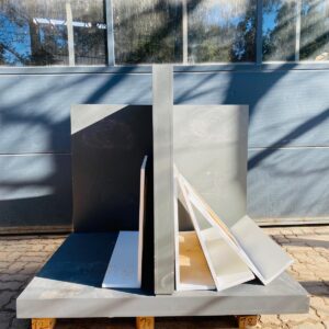 Mueble en MDF, color gris oscuro + otros