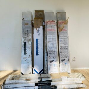 Lote x40 m2 de piso flotante y vinílico