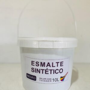 Esmalte sintético, color negro 10 L