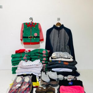 Lote x80 prendas: buzos, camperas, pantuflas y otros