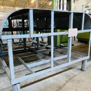 Lote x2 mesas de chapa: 1,50x1,10x1,10m.