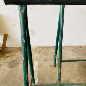 Lote x12 caballetes en hierro: negro y verde 1,22x0,60x1,50m