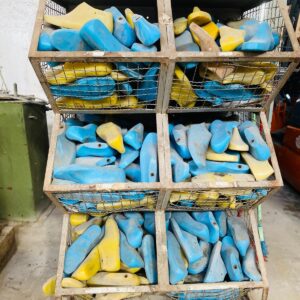 Lote x2 estanterías con moldes para calzados (1,48x0,94x0,70m)