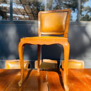 Juego de comedor 8 sillas con mesa extensible color marrón